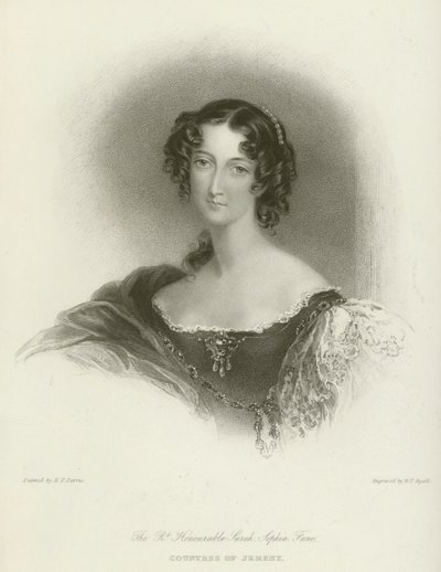 A helyes, tisztelt Sarah Sophia Fane, Jersey grófnője alkotó: Edmund Thomas Parris