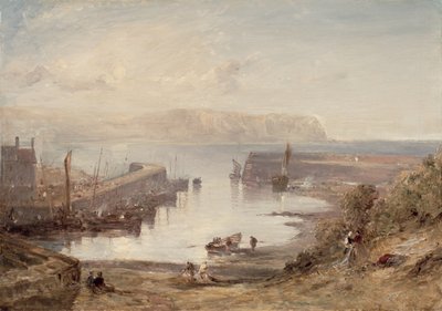 Eyemouth kikötője alkotó: Edmund Thornton Crawford