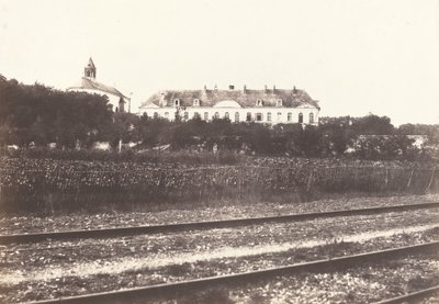 Gard Abbey Abbeville közelében, kb. 1855. alkotó: Édouard Baldus