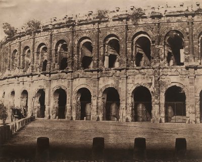 [Amfiteátrum, Nîmes] alkotó: Édouard Baldus