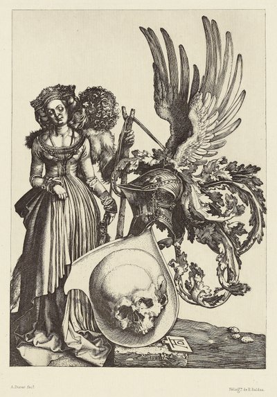 [Albrecht Dürer koponyás címere] alkotó: Édouard Baldus