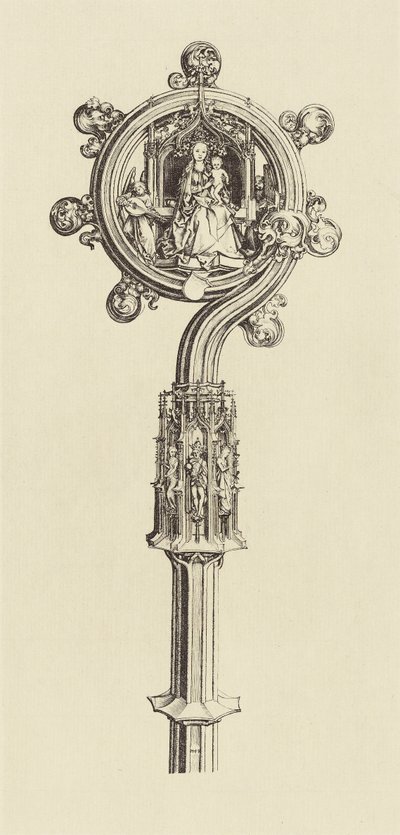 [Design for a Staff by Martin Schongauer] alkotó: Édouard Baldus