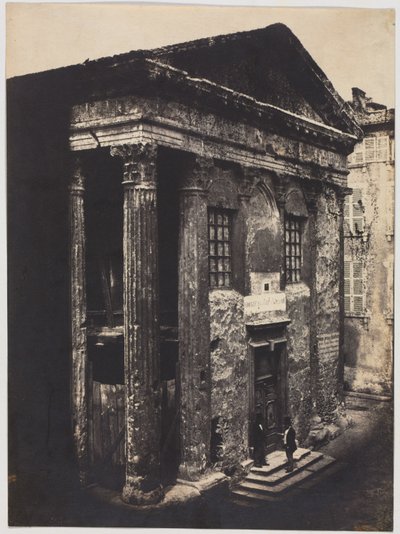 Homlokzat, Augustus és Livia temploma, Vienne alkotó: Édouard Baldus