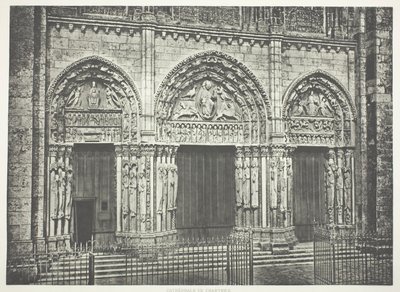 Főportál, Chartres-i székesegyház alkotó: Édouard Baldus