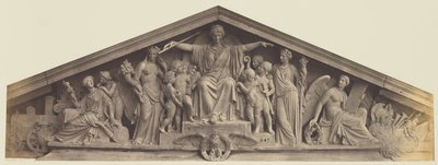 A párizsi Louvre Richelieu pavilonjának oromzata alkotó: Édouard Baldus