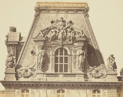 [A párizsi Louvre Turgot pavilonjának teteje] alkotó: Édouard Baldus