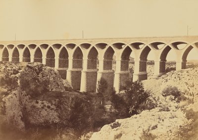 St. Chamas-i viadukt alkotó: Édouard Baldus