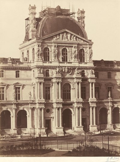 Kilátás a Louvre-ra alkotó: Edouard Denis Baldus