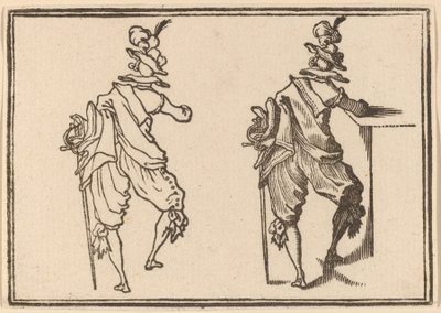 Férfi karddal alkotó: Edouard Eckman after Jacques Callot