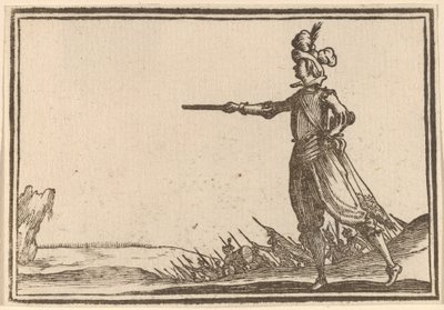 Katonai parancsnok gyalog alkotó: Edouard Eckman after Jacques Callot