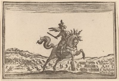 Katonai parancsnok lóháton alkotó: Edouard Eckman after Jacques Callot