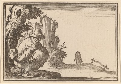 Paraszt ürítés alkotó: Edouard Eckman after Jacques Callot