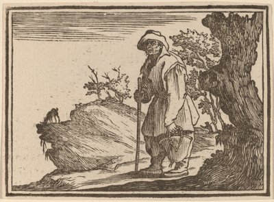 Zsákos paraszt alkotó: Edouard Eckman after Jacques Callot