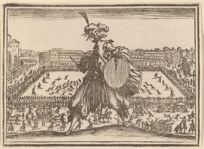 Piazza Santa Croce, Firenze alkotó: Edouard Eckman after Jacques Callot
