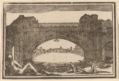 Ponte Vecchio, Firenze alkotó: Edouard Eckman after Jacques Callot