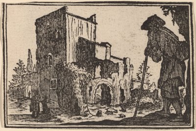 Pásztor és romok alkotó: Edouard Eckman after Jacques Callot