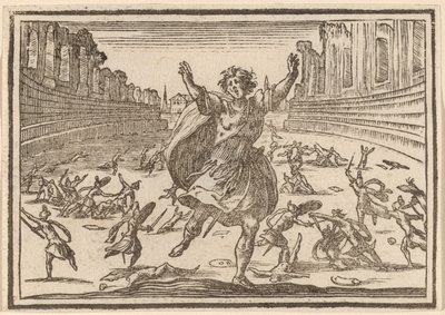 Csetepaté egy római cirkuszban alkotó: Edouard Eckman after Jacques Callot