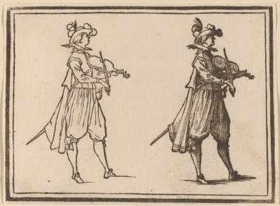 Hegedűművész alkotó: Edouard Eckman after Jacques Callot