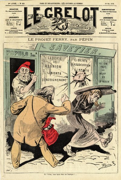 „Le Grelot” borítója, 423. szám alkotó: Edouard Guillaumin Pepin