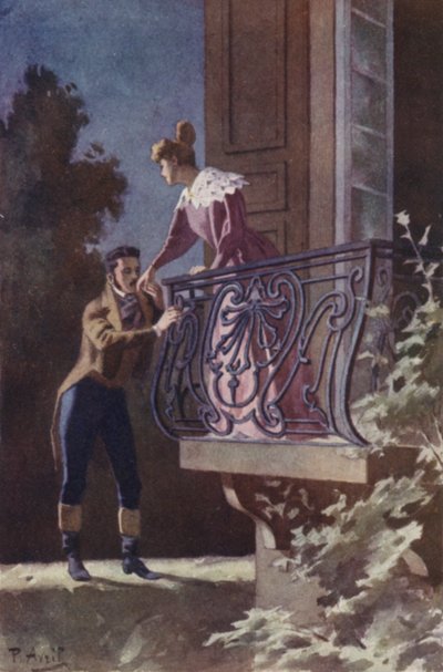 Ott találtam őt, a kezét az erkélyem egyik sarkán nyugtatva alkotó: Edouard Henri Avril