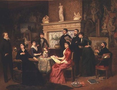 A festészeti lecke alkotó: Edouard Jean Conrad Hamman