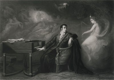 Weber utolsó gondolata, a 19. század közepe. alkotó: Edouard Jean Conrad Hamman