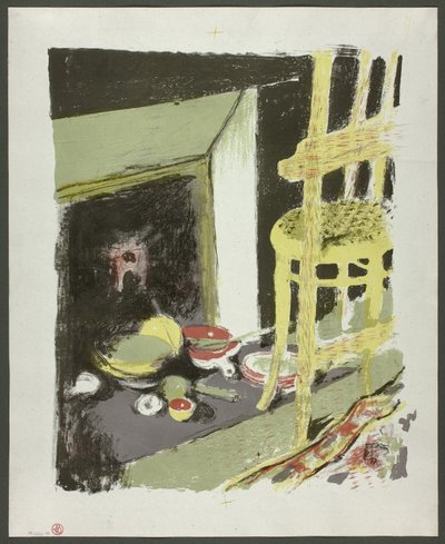 A tűzhely, nyolcadik lemez a Tájak és enteriőrökből alkotó: Édouard Jean Vuillard