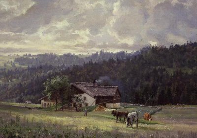Sandoz a la Joux Perret-ben alkotó: Edouard Jeanmarie
