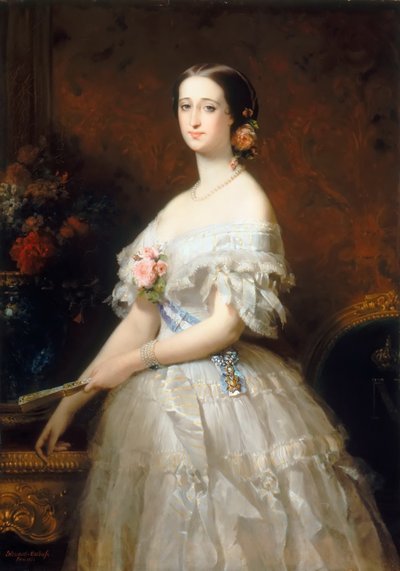 Eugénie de Montijo, a franciák császárnője alkotó: Edouard Louis Dubufe