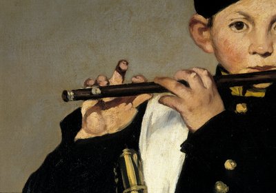 Egy furulyás. Részlet. Edouard Manet festménye alkotó: Édouard Manet