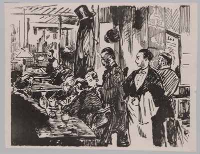 A kávézóban alkotó: Édouard Manet