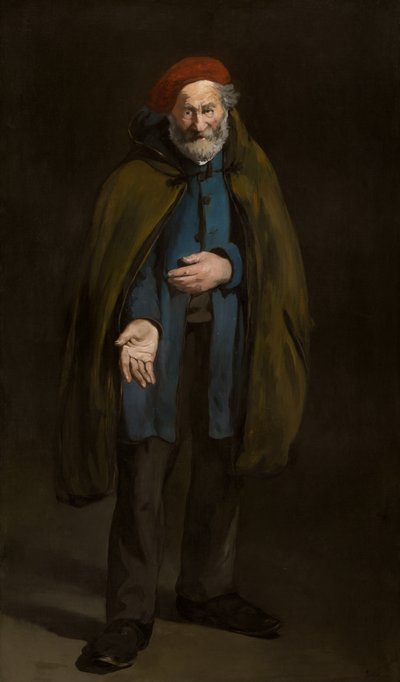 Koldus dzsekis kabátban (filozófus) alkotó: Édouard Manet