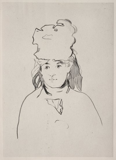 Berthe Morisot, 1872. alkotó: Édouard Manet