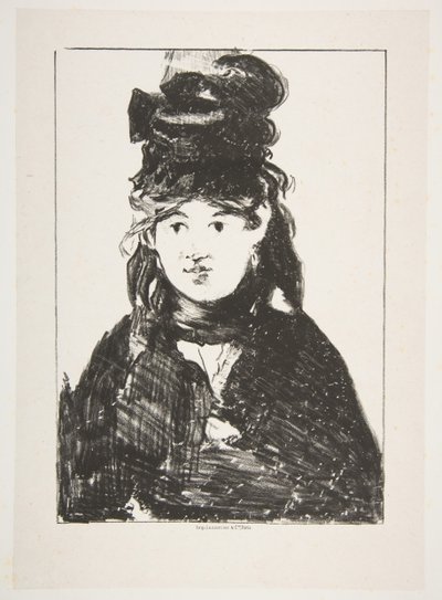Berthe Morisot feketében, 1872-74. alkotó: Édouard Manet