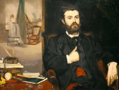 Zacharie Astruc költő portréja alkotó: Édouard Manet