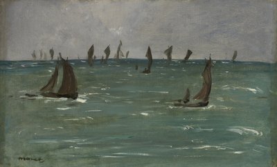 Hajók Berck-sur-Merben alkotó: Édouard Manet