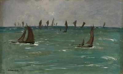 Hajók Berck-sur-Merben, 1873. alkotó: Édouard Manet
