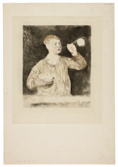 Fiú Szappanbuborékot fúj alkotó: Édouard Manet