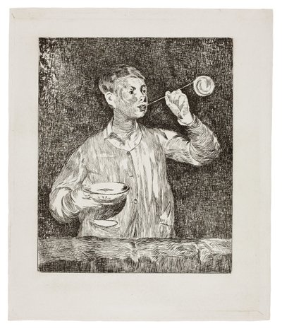 Fiú Szappanbuborékot fúj alkotó: Édouard Manet