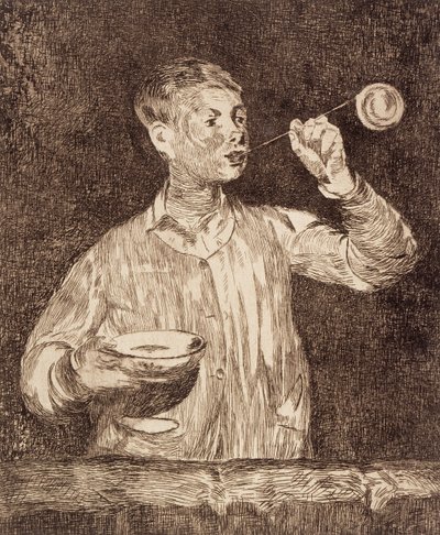 Szappanbuborékokat fújó fiú alkotó: Édouard Manet