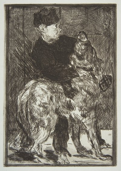 Fiú és kutya, 1862. alkotó: Édouard Manet