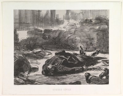 Polgárháború Polgárháború, 1871-73, megjelent 1874. alkotó: Édouard Manet