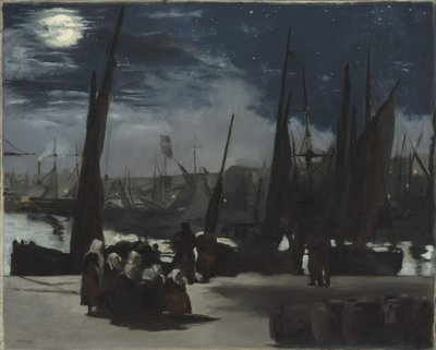 Holdfény Boulogne kikötőjében Holdfény Boulogne kikötőjében, 1869. alkotó: Édouard Manet