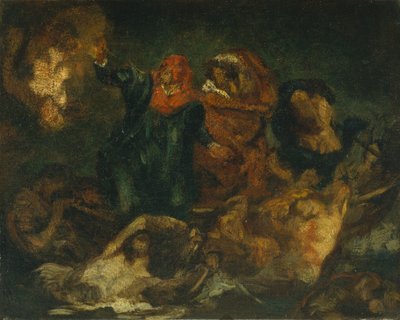 Másolat Delacroixs Bark of Dante nyomán, kb. 1859. alkotó: Édouard Manet