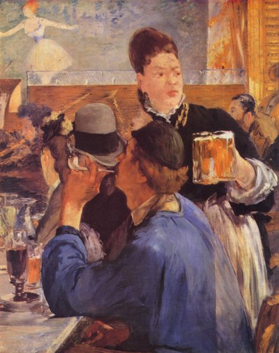 Egy kávézó-koncert sarka alkotó: Édouard Manet