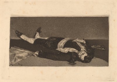 Halott Toreador Bullfighter mort, 1868. alkotó: Édouard Manet
