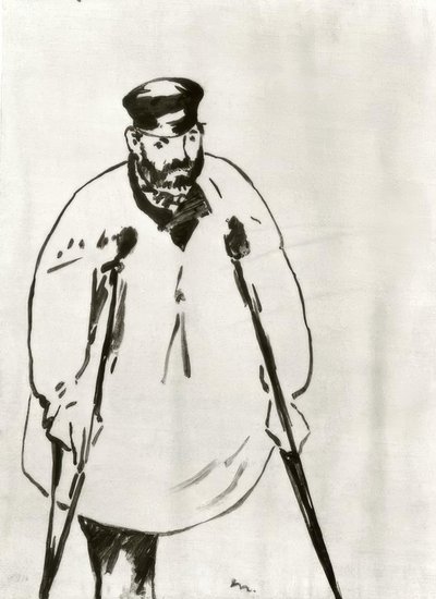 Egy mankós férfi alkotó: Édouard Manet