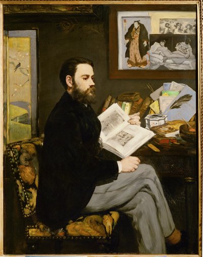 Emile Zola (olaj, vászon) alkotó: Edouard Manet