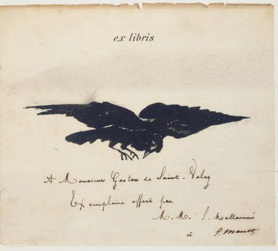 Ex-librisek, amelyeket Edouard Manet litografált illusztrációként: Edgar Allen POE. A varjú. A Holló. Stéphane Mallarmé fordítása Edouard Manet illusztrációival alkotó: Édouard Manet