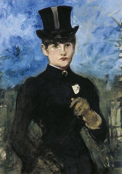 Lovasnő, Fullface, c. 1882 alkotó: Édouard Manet